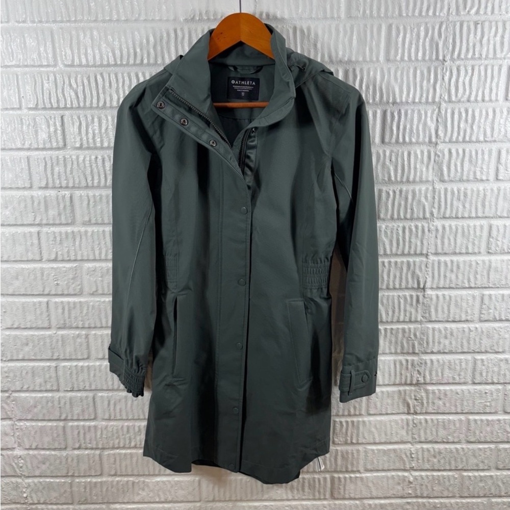 Athleta RainOut Sutro Long Trench Coat